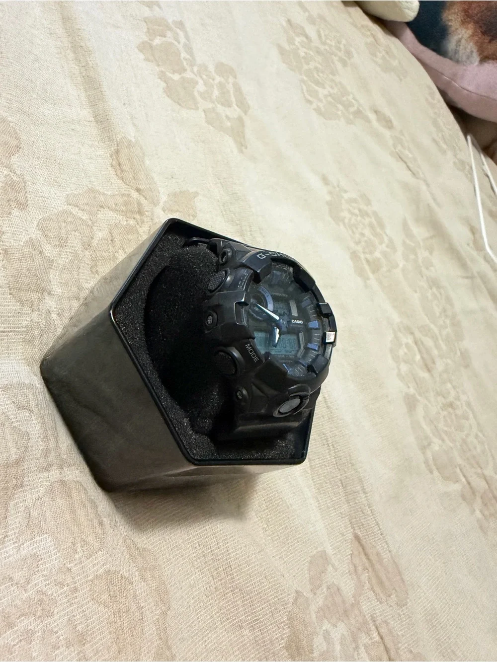 Men's Casio G-Shock Black & Blue Analog Digital Watch